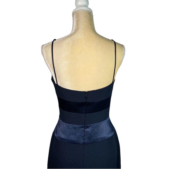 Cache Evening Dress In Navy Blue Open Back - Picture 4 of 11